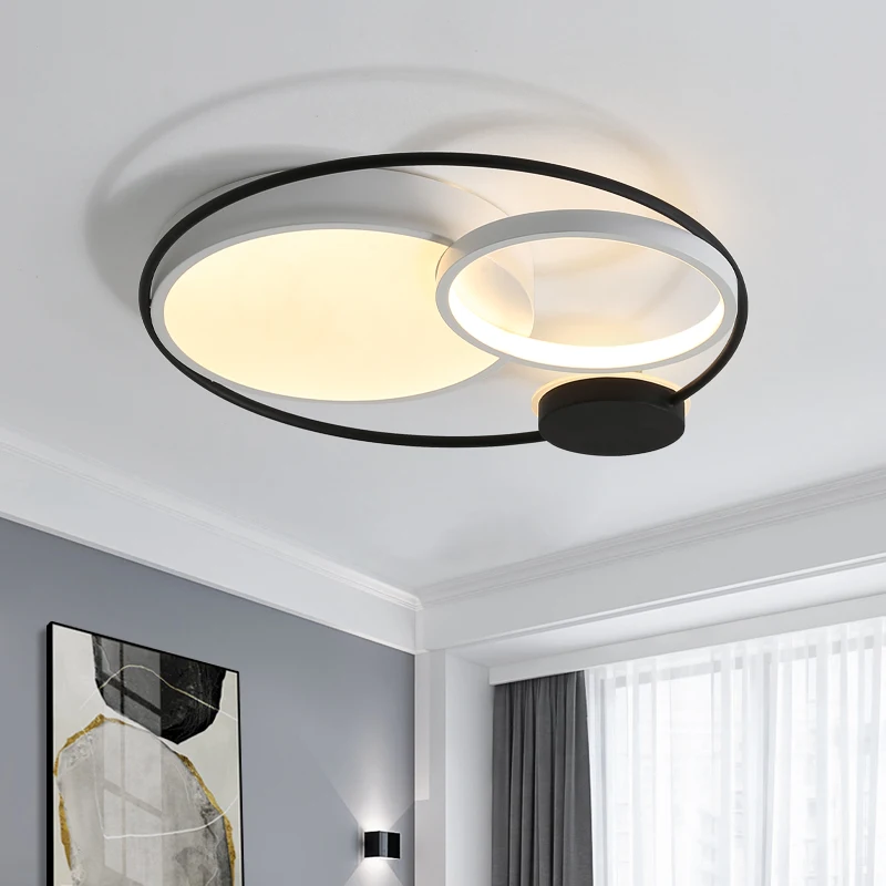 

NEO Gleam Modern led ceiling lights for living room bedroom study room black+white or grey color ceiling lamp fixtures