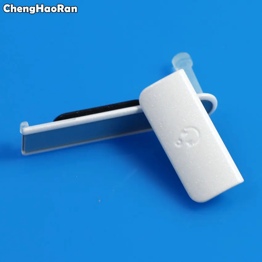 White ChengHaoRan Micro SD карта пылезащитный Разъем+ слот порт sim-карты колпачки+ зарядный USB чехол для sony Xperia ZR M36h C5502 - Цвет: White