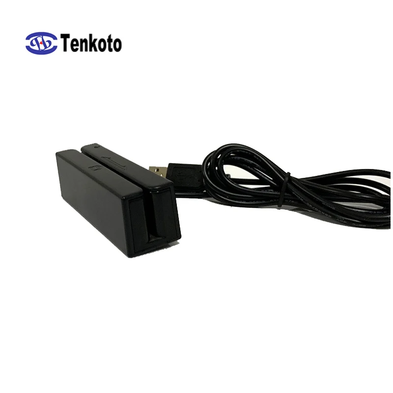 Оригинальный Новый считыватель магнитных карт с тремя отверстиями USB 3 полоски