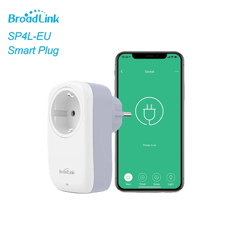 Broadlink SP4L ЕС Smart Plug Wi Fi Беспроводной умный дом удаленного Управление таймер розетка