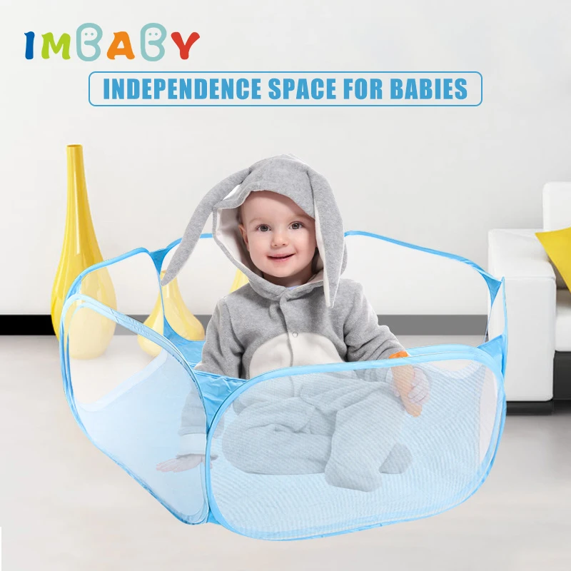 IMBABY детский манеж безопасный шестигранный бассейн с океаническим мячом детские