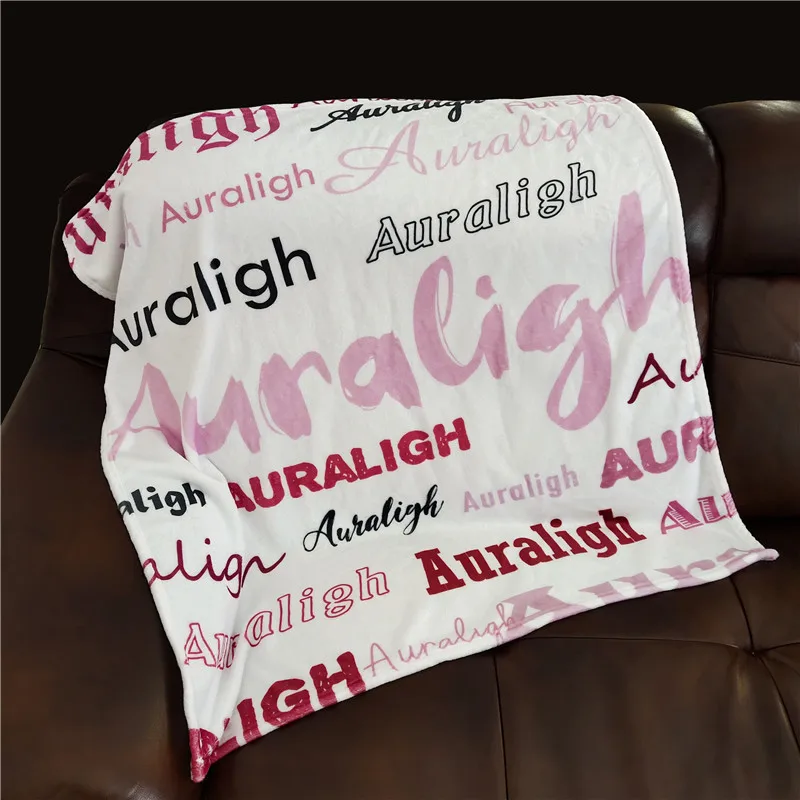 Baby Blanket Swaddling For Baby Blankets Newborn Name Personalised Coral Fleece Blanket Baby Bedding Bed Crib Blanket Baby Gift