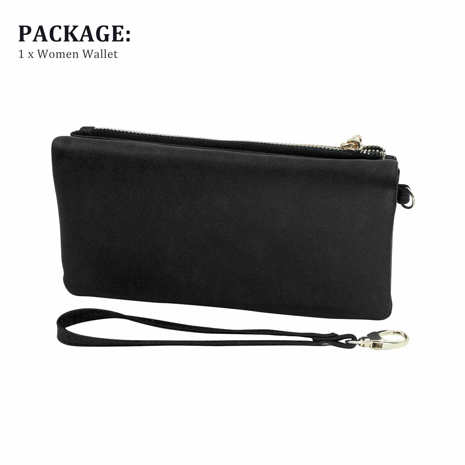 

Baellerry Leather Women Wallets Coin Pocket Hasp Card Holder Money Bags Casual Long Ladies Clutch Phone Wallet Women Purse