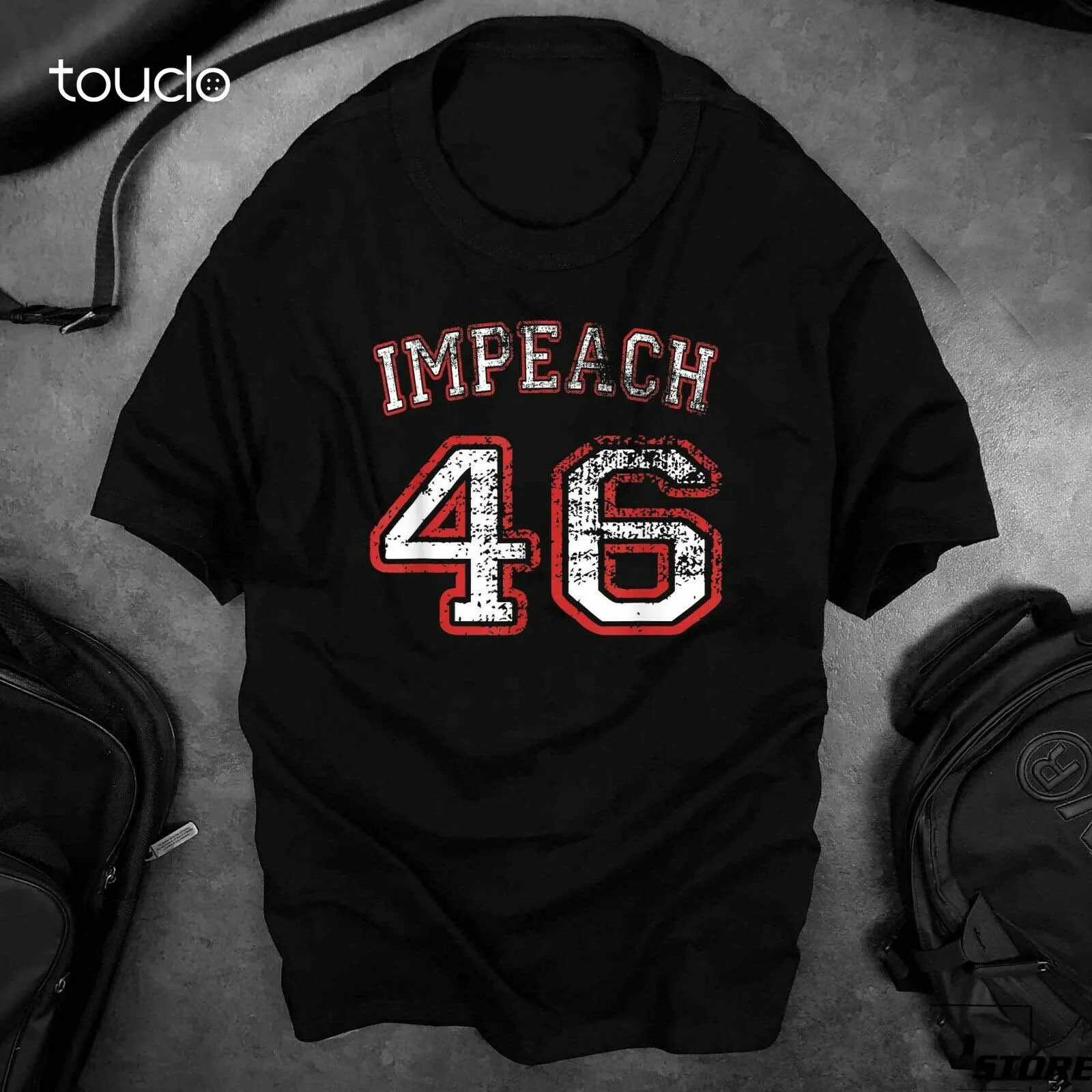 Противоударная футболка Impeach 46 не моя президент унисекс | Женская одежда