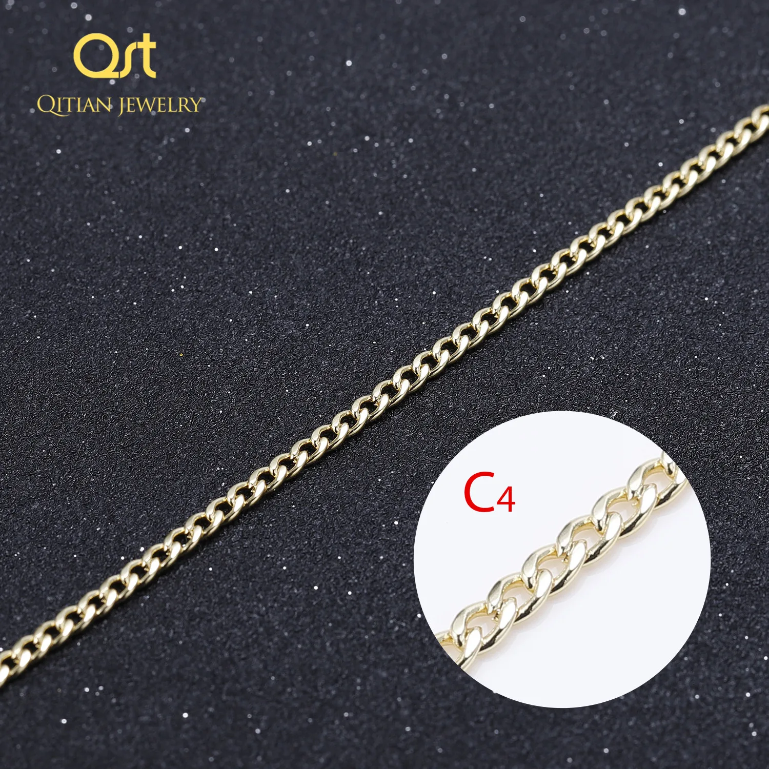 QITIAN, серебряное, золотое, сплошное ожерелье, цепочка, звено, для женщин, мужчин, колье из нержавеющей стали, мужские, Женские аксессуары, мода