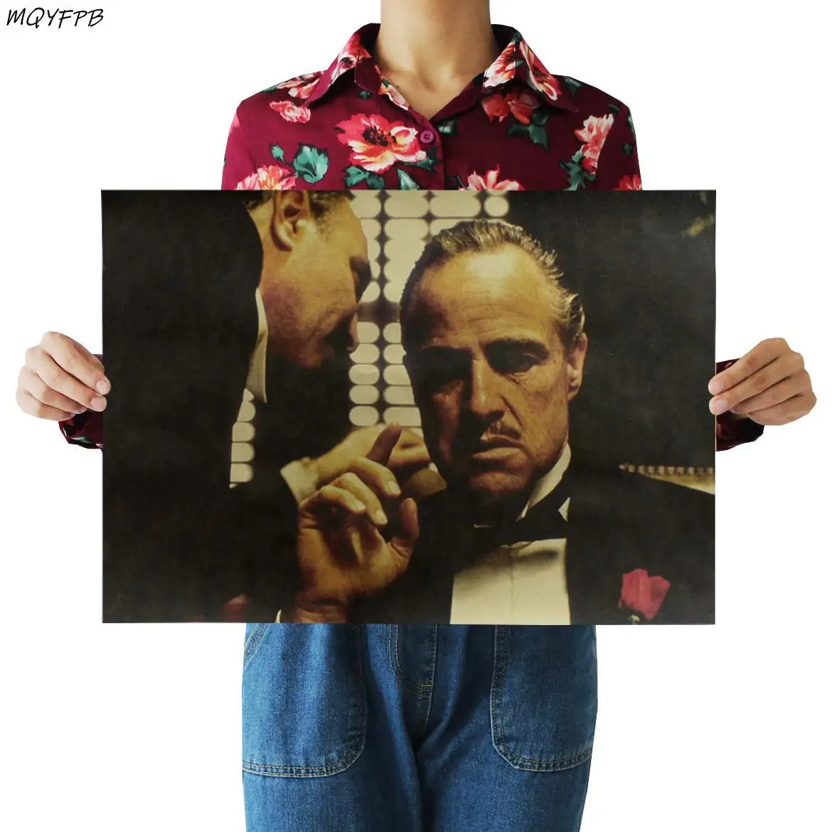 

movie The Godfather Kraft Paper Poster Home Room Wall Decoration Painting 50.5x35cm