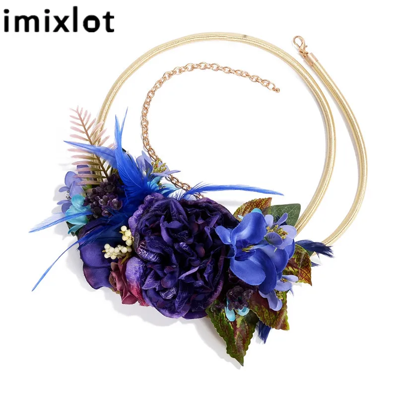 Цепочка для живота imixlot женская изящный тонкий пляжный пояс с нежными синими