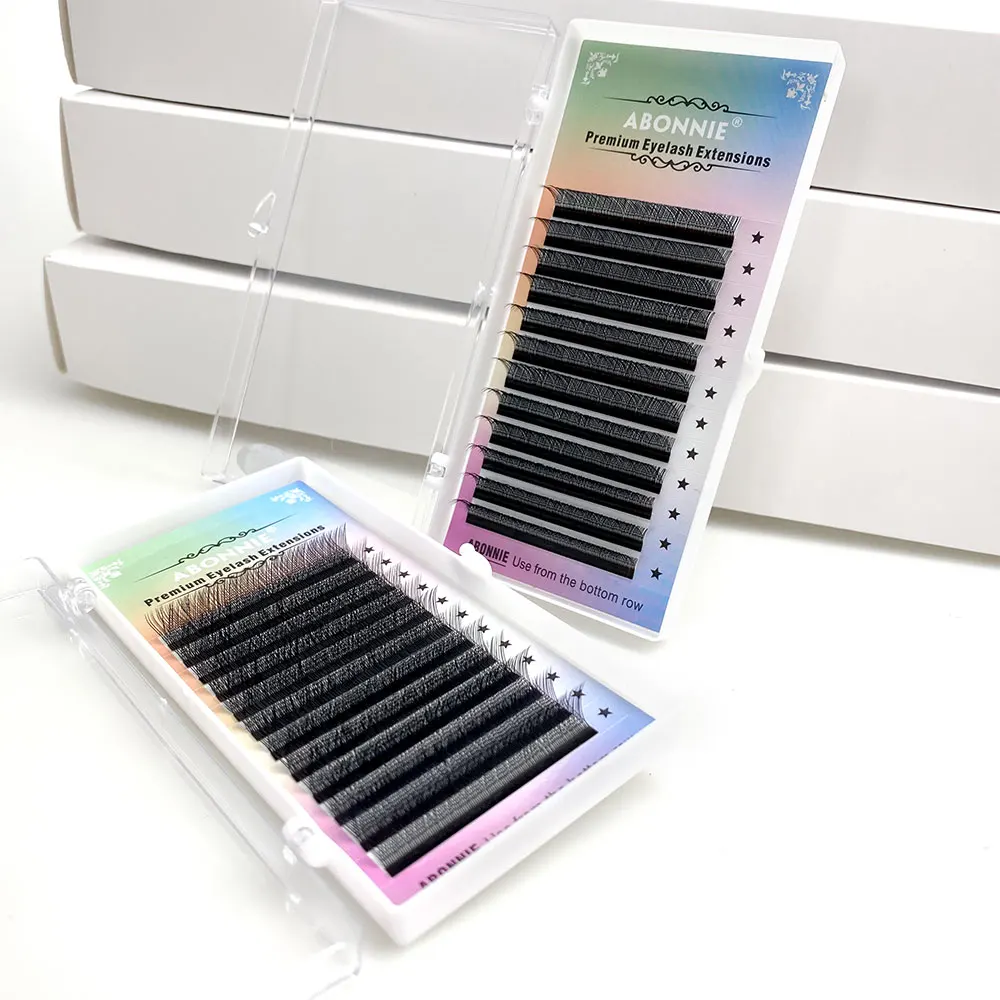

Abonnie YY Eyelashes extension 0.07 C/D 8-15mm High Quality Eyelash Extension for Makeup Mink Individual Eyelash Soft