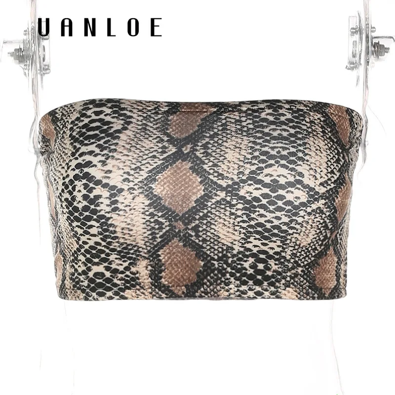 Женский Сексуальный Топ без бретелек с серпантином Модный укороченный топ-бандо