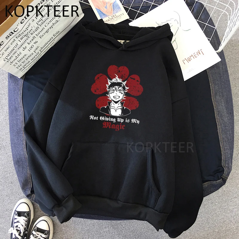 

Black Clover Asta Yuno Harajuku Hoodies Men Women Tops Aesthetic Ulzzang Vintage Sweatshirts Funny Japanese Style Top Hoodies