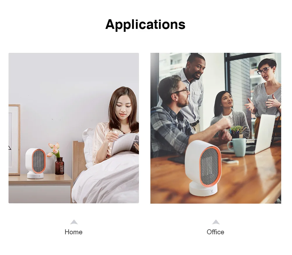 Xiaomi VIOMI электрические обогреватели столешница мини домашний комнатный удобный тепловентилятор быстрая энергосберегающая грелка для зимы PTC керамический нагрев