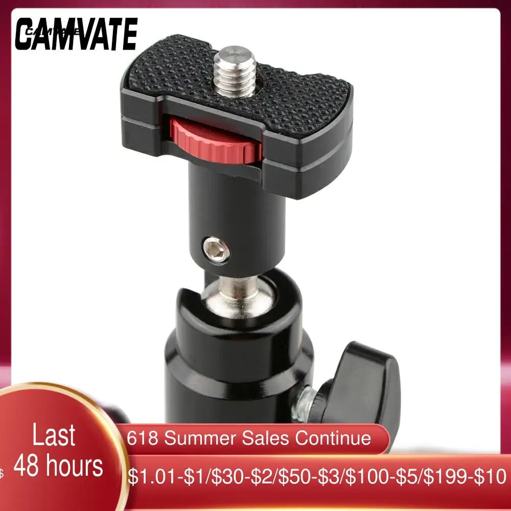 CAMVATE 1/4 " 20 вращающаяся на 360 ° быстросъемная шариковая головка микро стержень