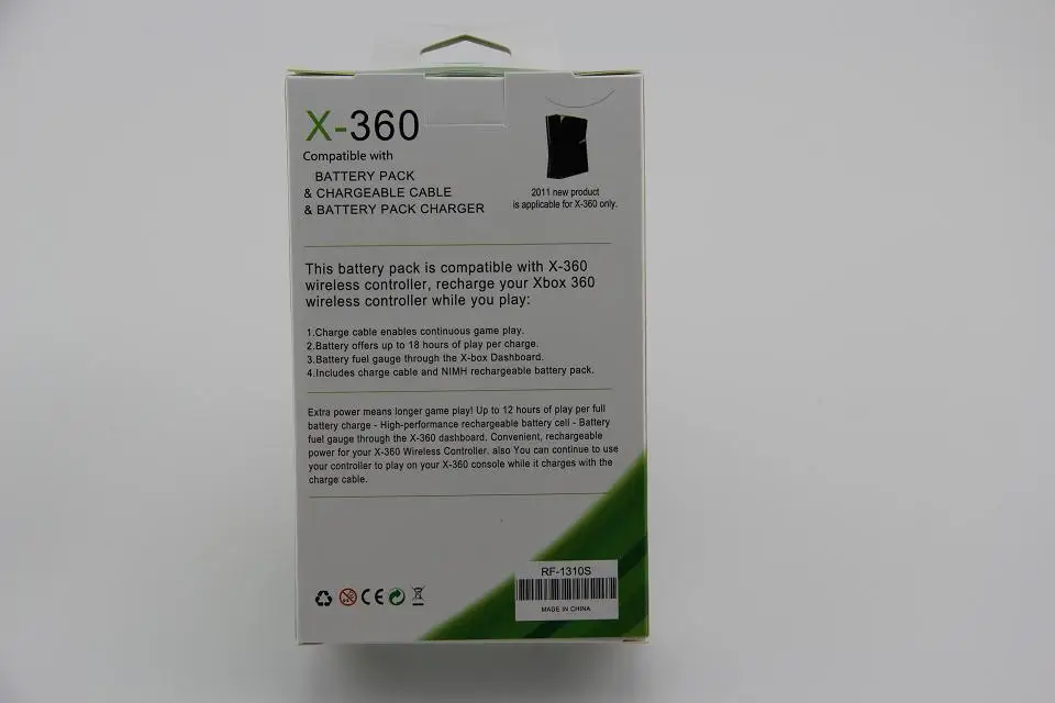 3 в 1 2x4800mah батареи+ usb кабель зарядного устройства для Xbox 360 беспроводной/проводной контроллер Bateria аккумуляторная батарея