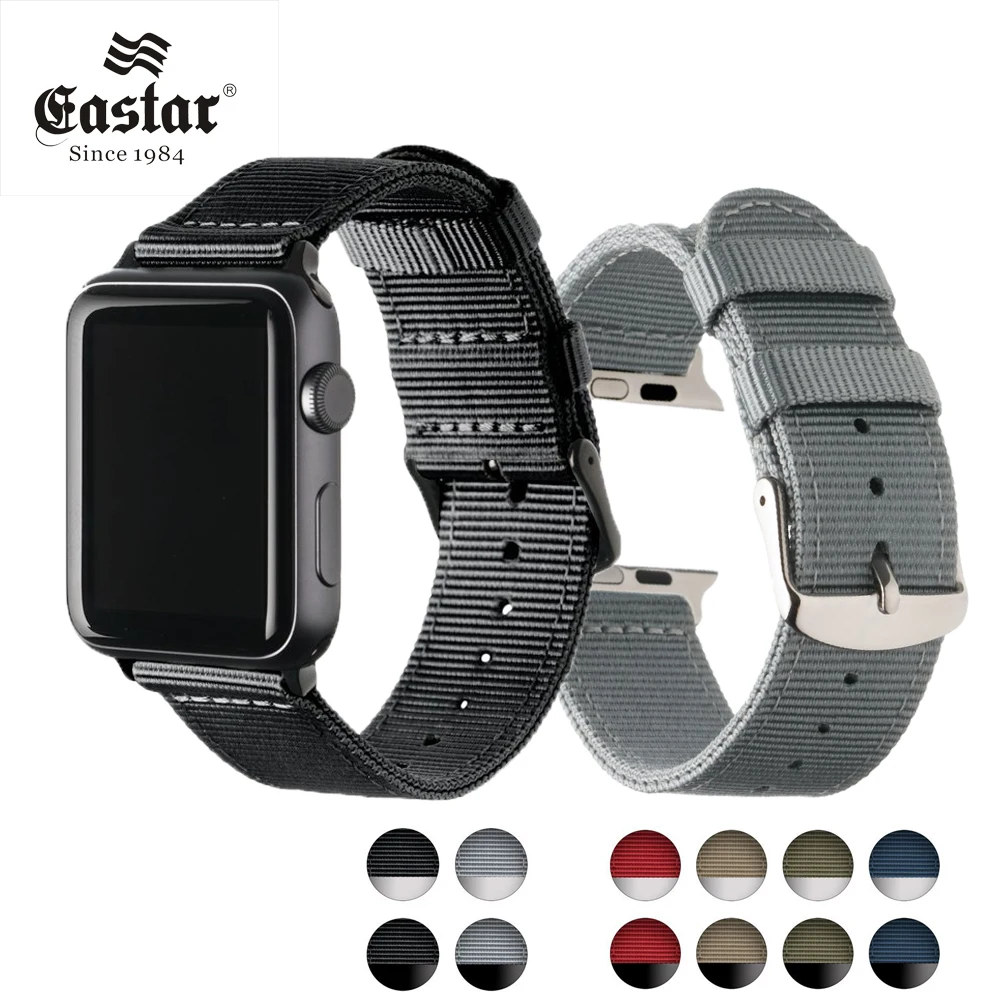 Eastar легкий дышащий водонепроницаемый нейлоновый ремешок для apple watch 5 ремешок 42 мм 38 мм для iWatch serise 4 3 2 1 ремешок для часов