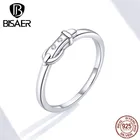 Модные женские Кольца BISAER, Аутентичные раньше серебряные винтажные кольца с пряжкой для ремня для женщин, ювелирные изделия в стиле ретро Anel ECR645