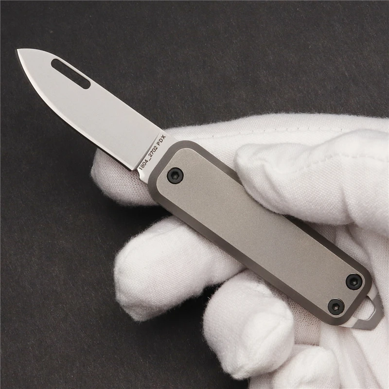 Карманный нож из титана для повседневного использования острый складной D2