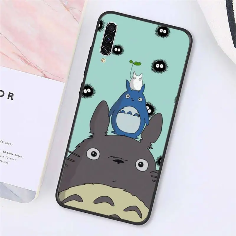 

Totoro Spirited Anime Phone Case For Samsung galaxy A S note 10 7 8 9 20 30 31 40 50 51 70 71 21 s ultra plus Luxury brand shell