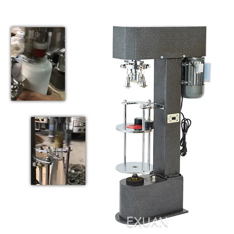 

Automatic sealing and spinning lock capping machine filling welded pipe sealing machine mineral water plastic bottle