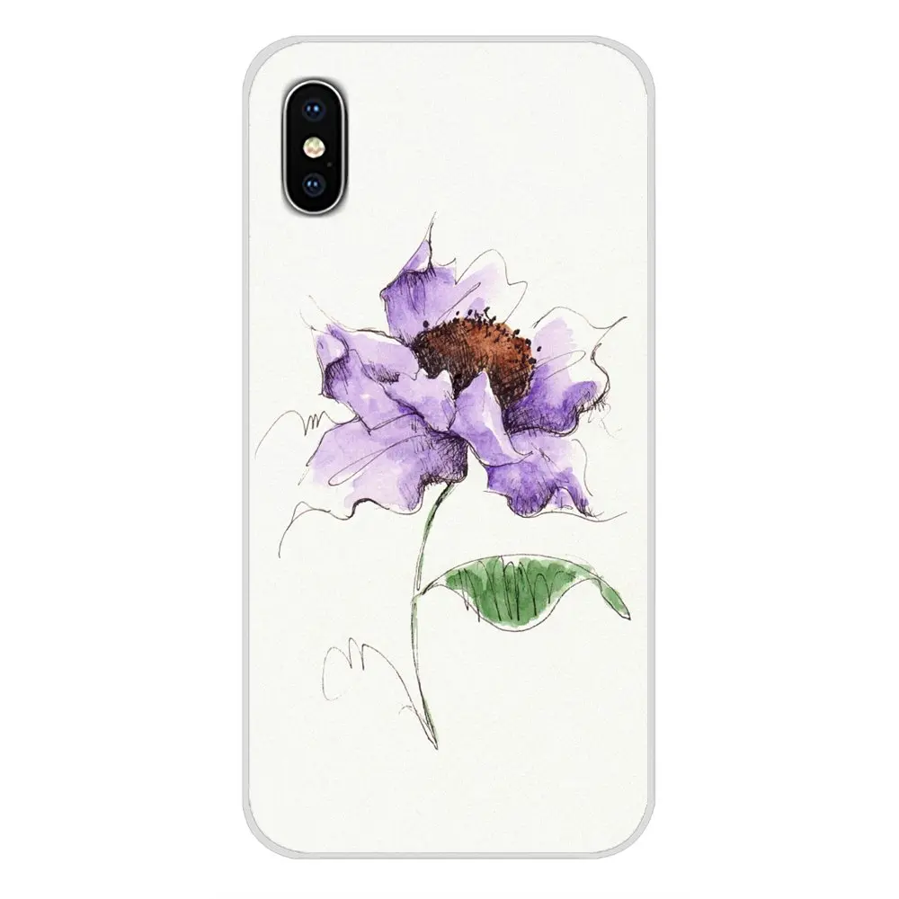 images 5 Силиконовые чехлы для телефонов samsung A10 A30 A40 A50 A60 A70 Galaxy S2 Note 2 3 большое ядро Prime акварельный Одуванчик Лотос Лаванда - Цвет: images 5