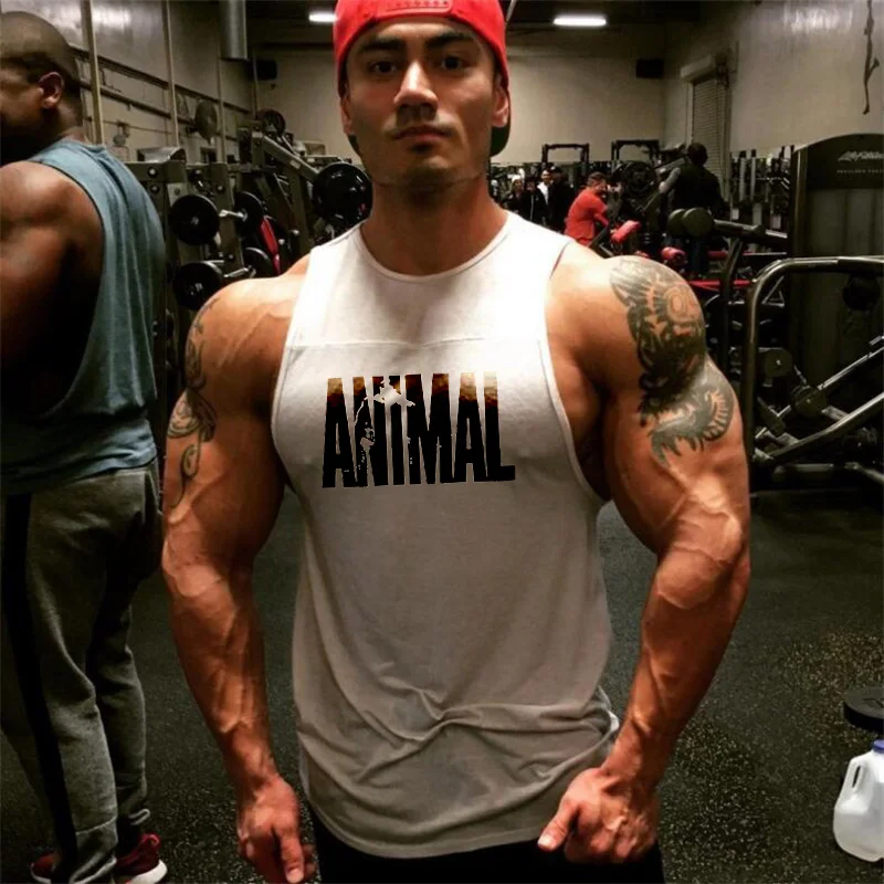 

Brand Fashion Gym Tank Top Men Muscle Sleeveless Shirt Casual O-neck Clothing Bodybuilding Sport Fitness Workout Singlets Vest