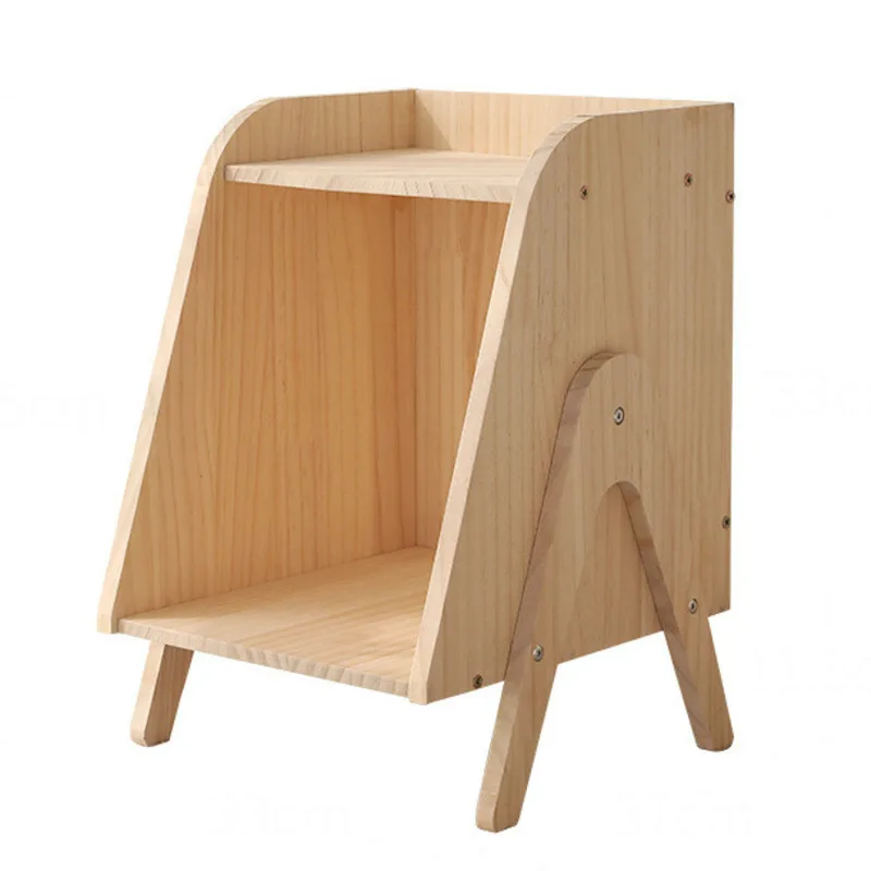 

Шкаф для хранения в нордическом стиле, многоуровневый, простой, современный, автономный, для спальни, сплошная деревянная прикроватная