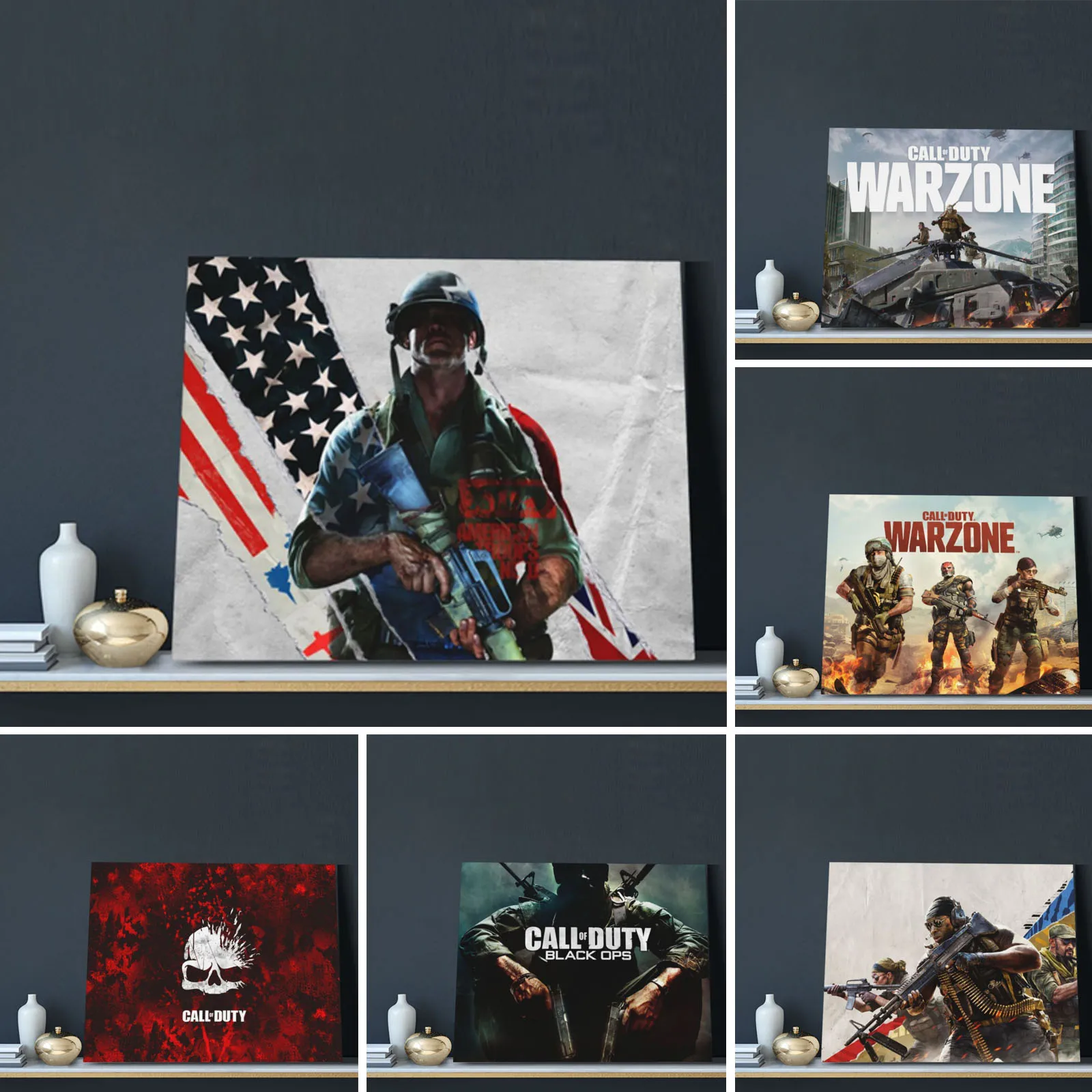 

Декоративная картина Call Of Duty, картина маслом на холсте для спальни, украшение для гостиной