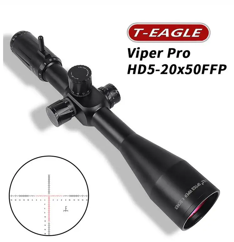 

T-Eagle VIPER 5-20x50 FFP Tactical Riflescope hunting scope AirRifle sniper hunting Optics sight Riflescope Shooting technical