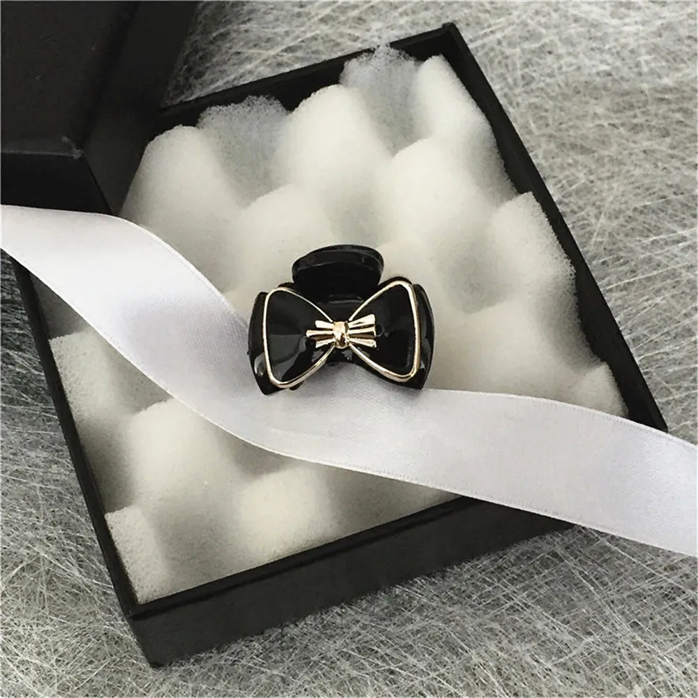 Black 1 шт., новинка, модные женские маленькие заколки для волос, милые карамельные цвета, заколки для волос с цветком, детские заколки, аксессуары для волос - Цвет: Black