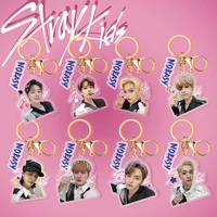 korea kpop stray kids new noeasy acrylic keychain pendant creativity backpack accessories times cosplay fan gift