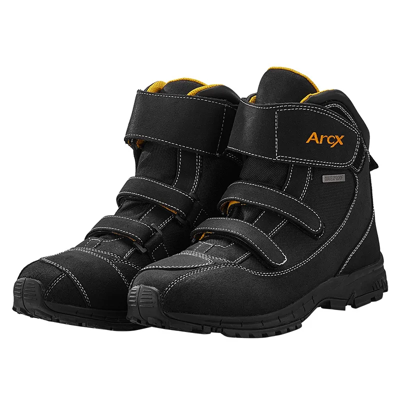 ARCX мужские мотоциклетные замшевые кожаные ботинки внедорожные