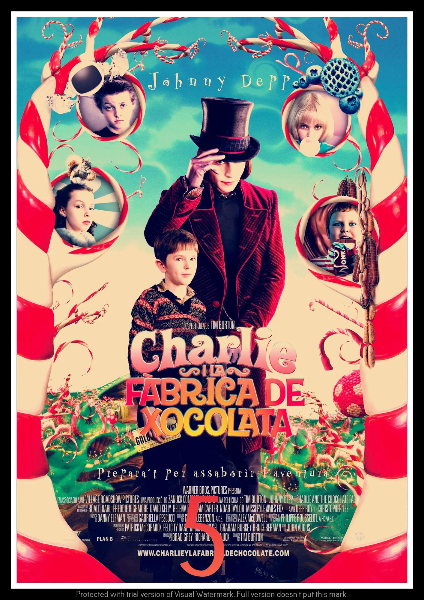 Charlie and the Chocolate Factory плакат декоративный DIY настенный холст стикер домашний бар художественные Плакаты Декор