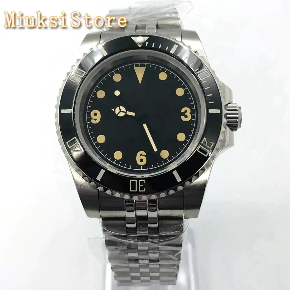 Bliger мужской лучший бренд 40 мм Серебряный чехол сапфировое стекло Керамическая