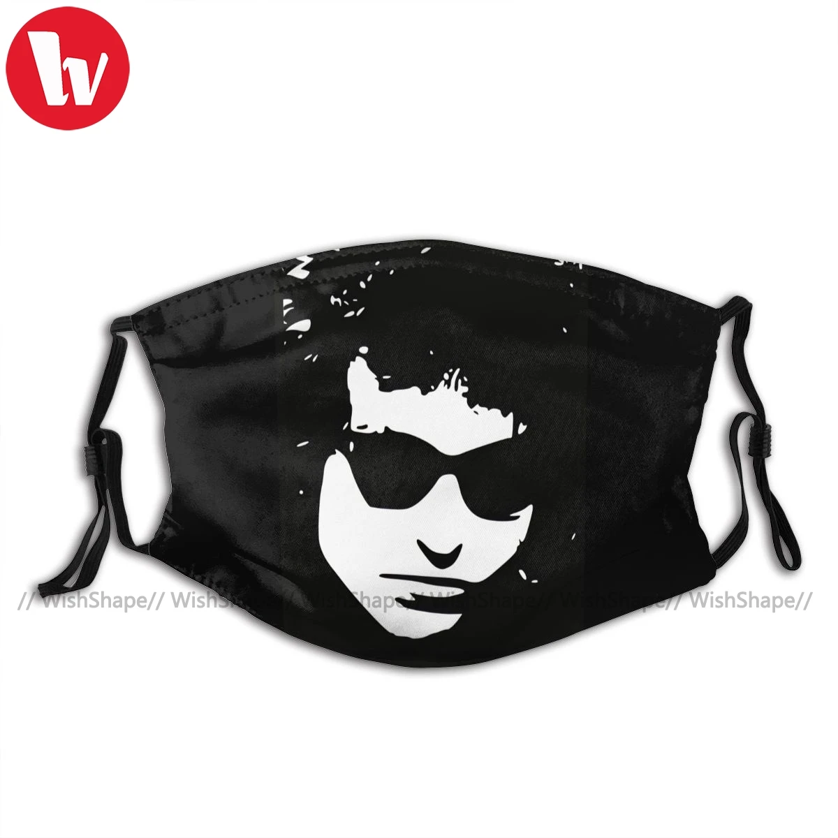 

Bob Dylan Mouth Face Mask American Songwriter Facial Mask Adult Kawai with 2 Filters Nice Mask