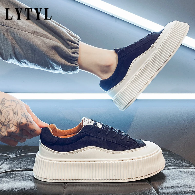 

Height Increased Men High Heel Causal Shoes Male Men CHunky Canvas Sneakers Lac-up Trainers Breathable Outdoors Sapato D20-78