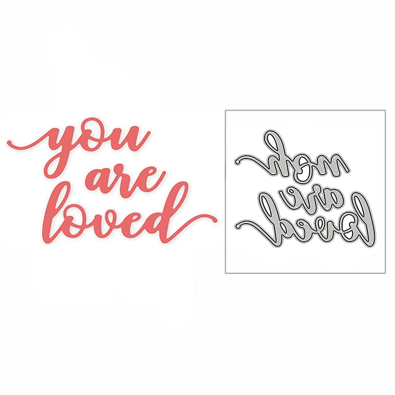 

Новинка, надпись «You Are Love», фраза «2020», металлические Вырубные штампы для скрапбукинга «сделай сам» и изготовления карт, декоративное тисне...