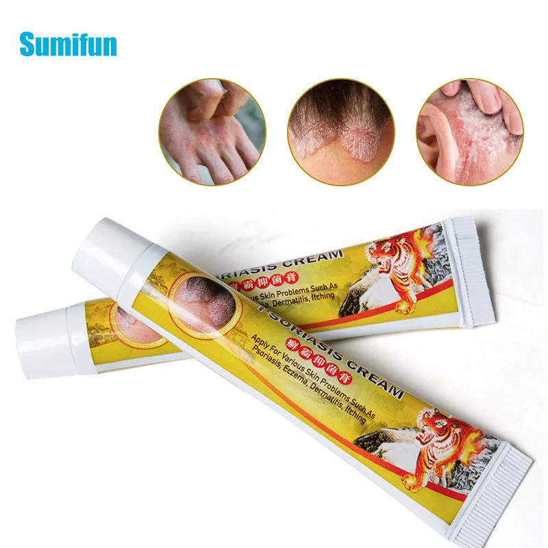 

Sumifun 1/2Pcs Psoriasis Cream Bacteriostasis Eczema Dermatitis Anti-Inflammatory Pruritus Antipruritic Eczematoid Ointment