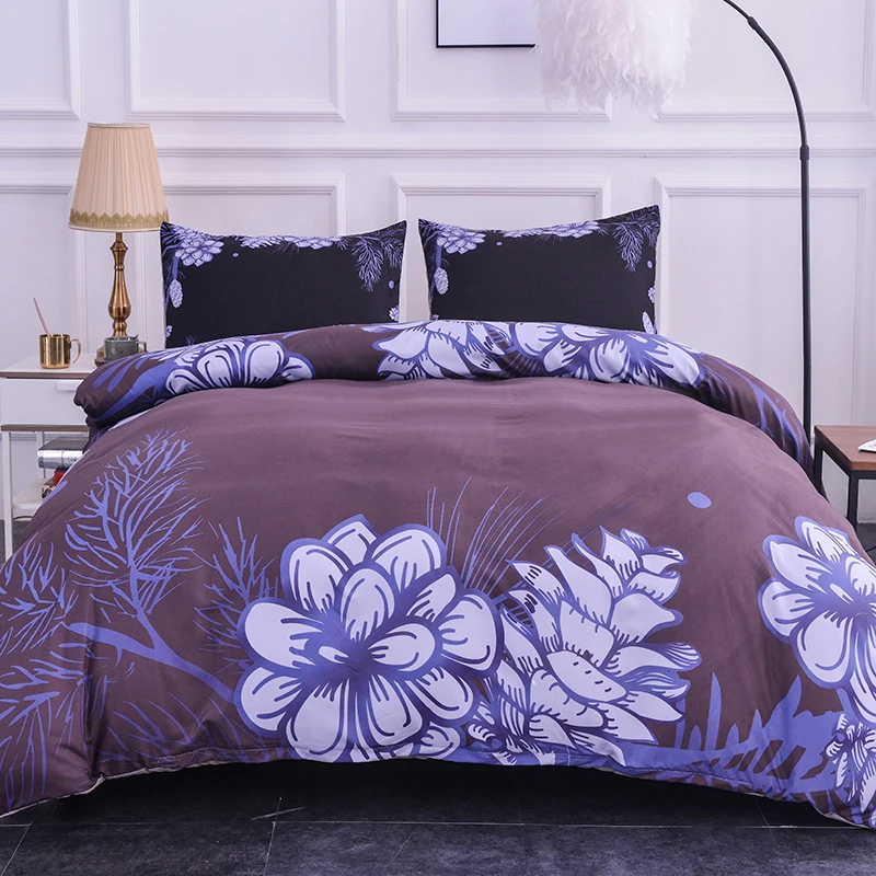 3D пододеяльники растения цветы постельные принадлежности набор Роскошное
