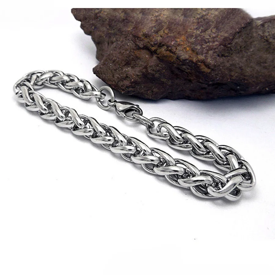 Мужской браслет-цепочка браслет из нержавеющей стали в стиле панк 2019 | Украшения