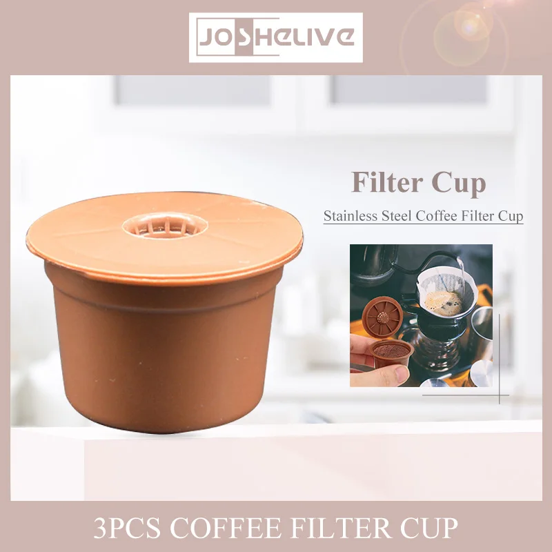 

3Pcs Stainless Steel Coffee Filters Compatible Cafitari Coffee Capsule Shell Reusable Coffee Utensils Kitchen Accessories