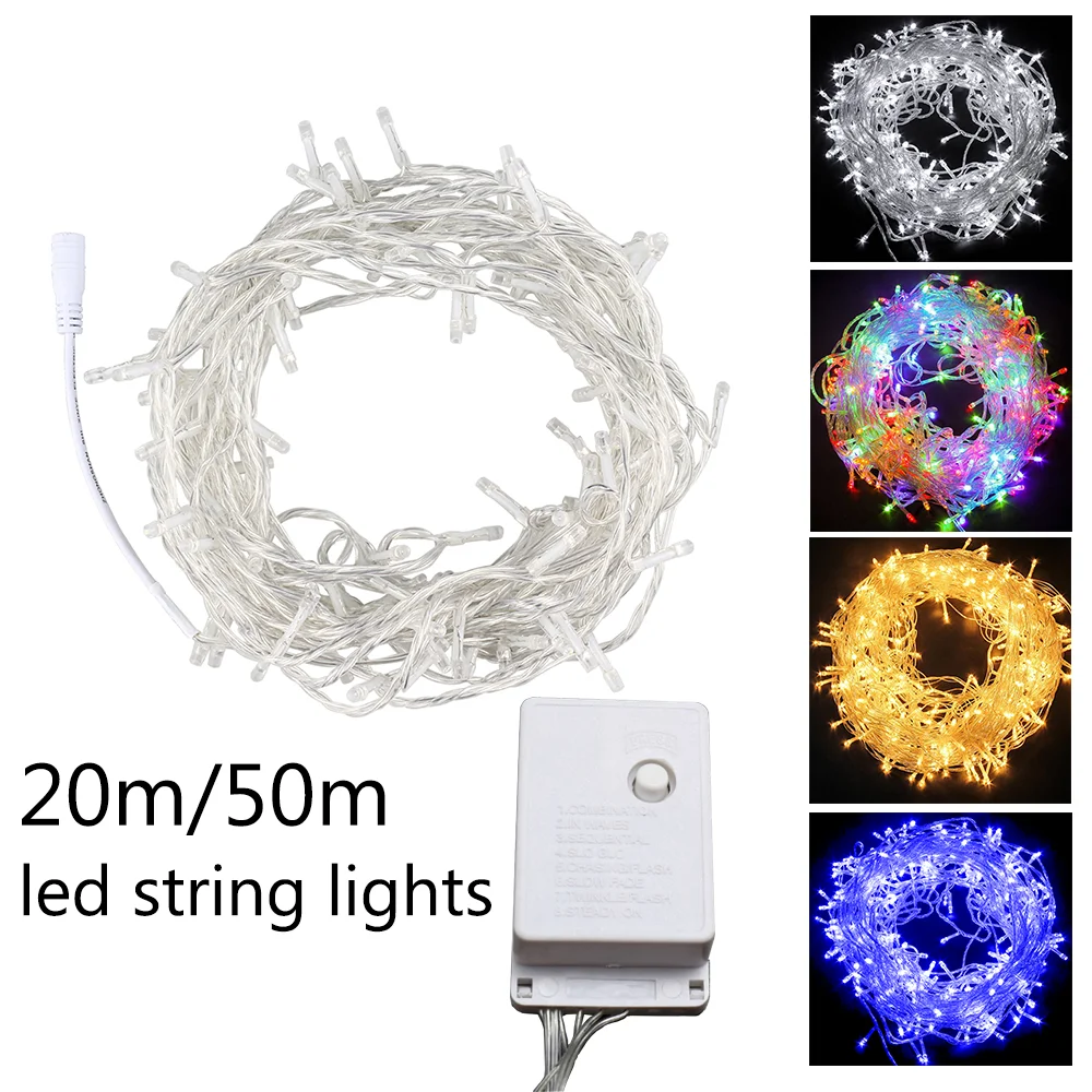 Светодиодная сказочная гирлянда Рождественская для спальни улицы Мерцающая