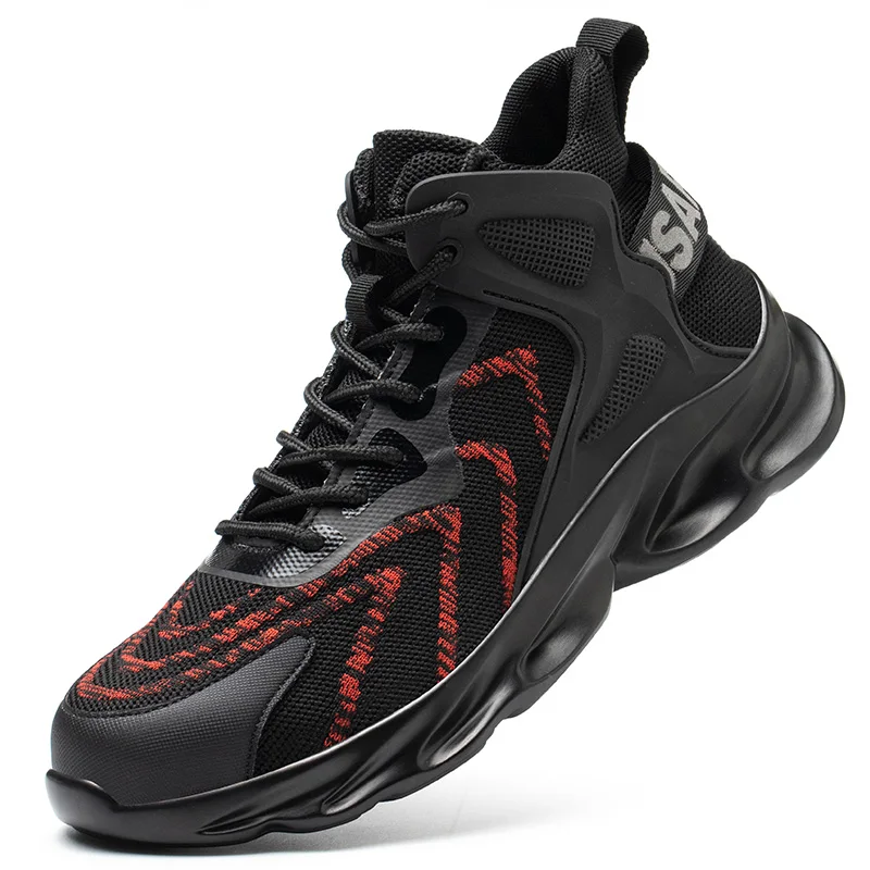 

Male Work Safety Boots Indestructible Work Sneakers Anti-Puncture Safety Shoes Light Anti-smash Steel Toe Shoes Safety Footwear