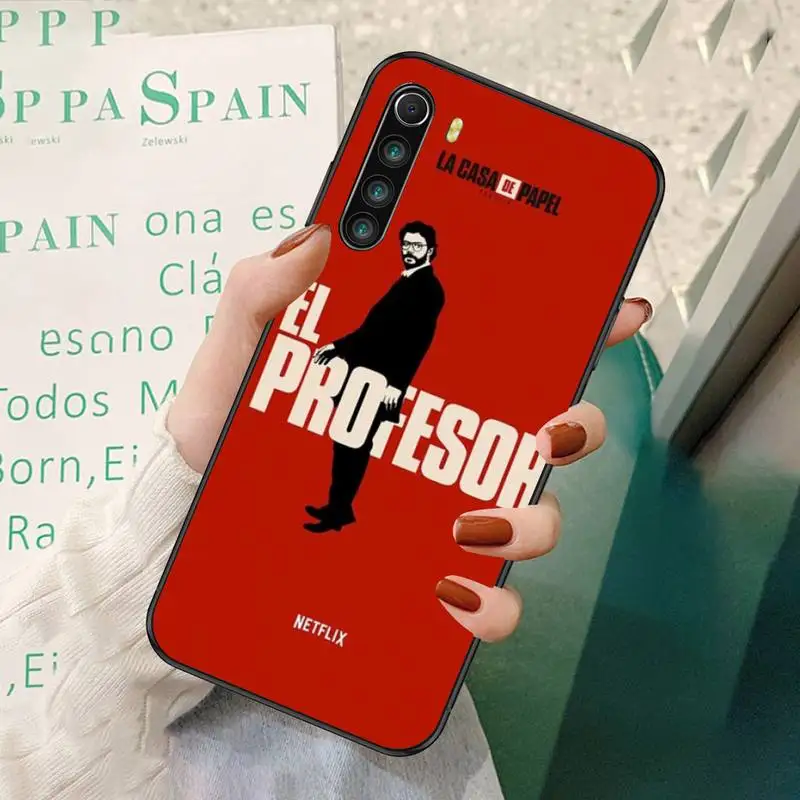 

0 Spain TV Money Heist House Paper Phone Case For Redmi 7 8 9 A K20 30 Pro Note 8 9 Pro 9s