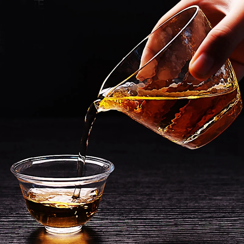 Японский стиль термостойкая стеклянная чашка с чайной протечкой утолщенный