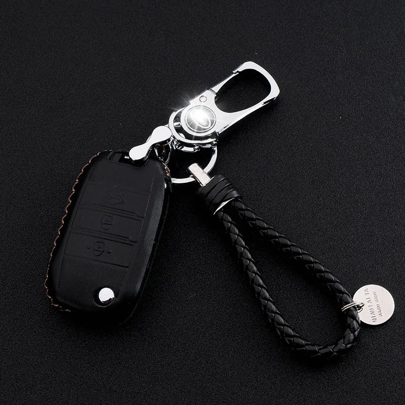 ANZULWANG Smart Start автомобильный чехол для ключей из натуральной кожи с пряжкой KIA KX3 KX5 K3