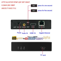 h 264h 265 hdmi video encoder via http rtsp udp rtmp srt onvif to iptv stream broad