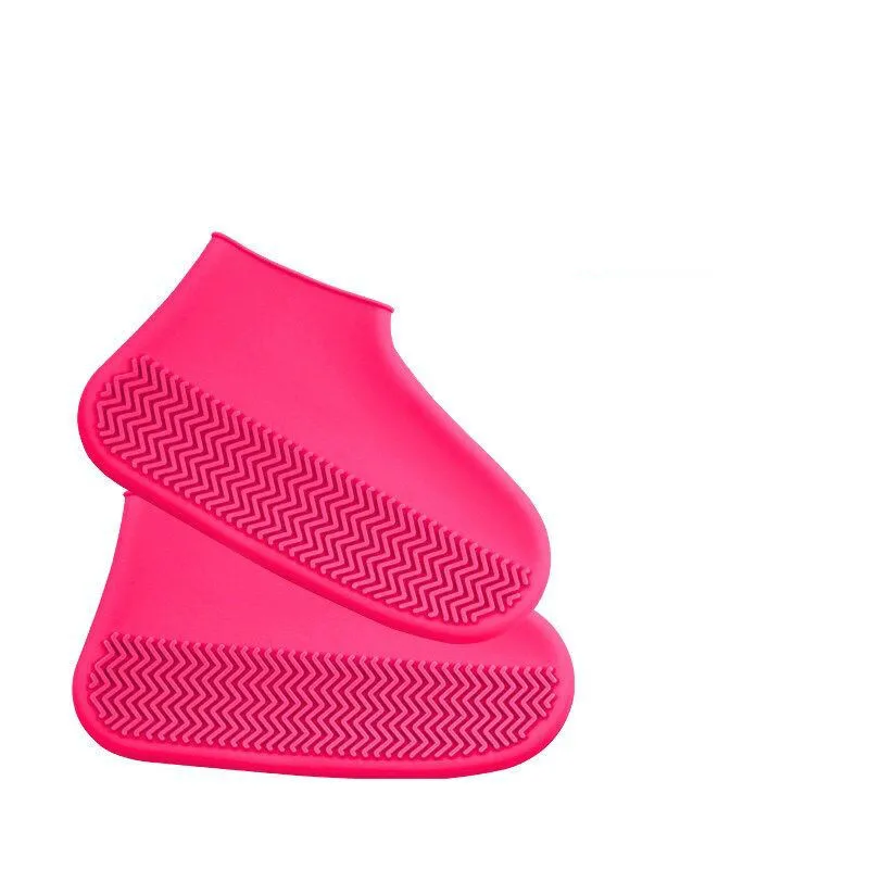 Waterproof Shoe Covers Cycling Rain Reusable Overshoes Silicone Latex Elastic Shoe Covers Protect Shoes Accessories Dust Covers - Цвет: As the pic4