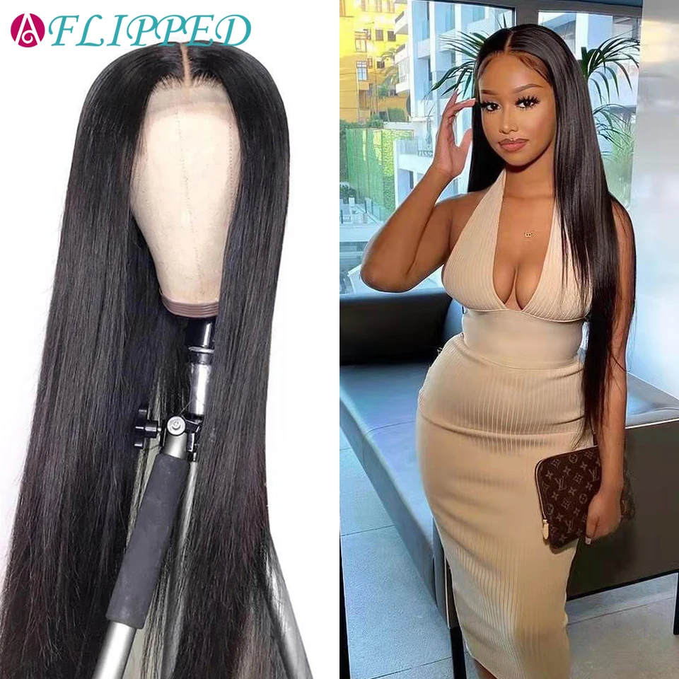 

Парики из человеческих волос HD с прозрачной кружевной передней частью, прямые парики из человеческих волос с передней кружевной передней ч...