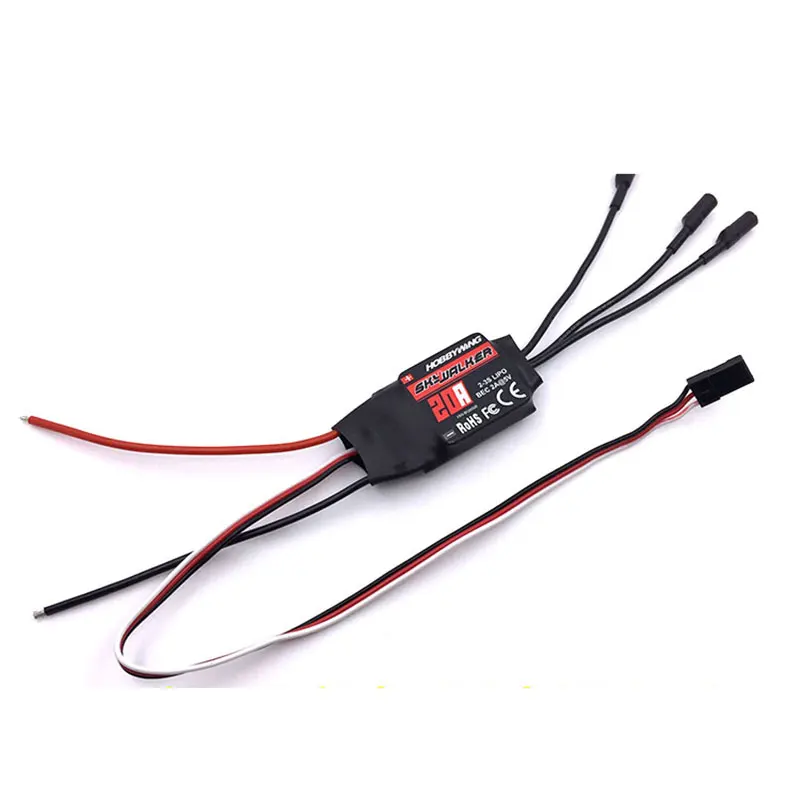 Скоростной контроллер Skywalker 20A 30A 40A 50A 60A 80A ESC с UBEC для радиоуправляемого
