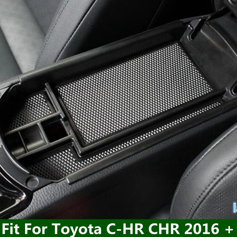 

Central Control Armrest Box Container Glove Tidying Organizer Case Plastic For Toyota C-HR CHR 2016 - 2022 Black Interior Parts