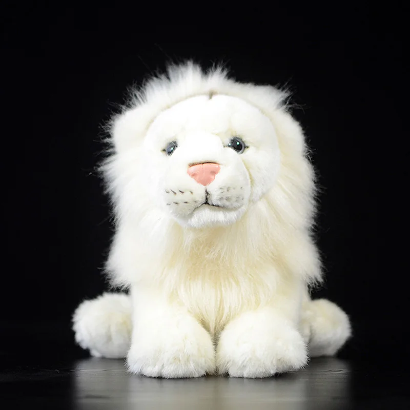 Panthera Leo милый Лев Реалистичная Имитация белый Африканский Лев Кукла в виде животного мягкая набивная Детская плюшевая игрушка детская Подарочная коллекция